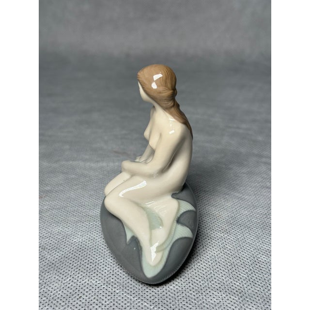 Royal Copenhagen Danish Porcelain Mermaid Figurine by Edvard Eriksen for Royal Copenhagen, 1960s For Sale - Image 4 of 7