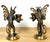 Belle Époque Style Winged Monkey Masquerade Chambersticks This captivating pair of vintage 20th-century "Singerie"...