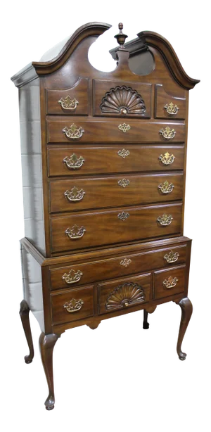 1990s Chippendale Chest on Chest by Drexel