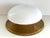 Mid-Century Italian Brass and Glass Flush Mount Light, 1960s For Sale - Image 12 of 16