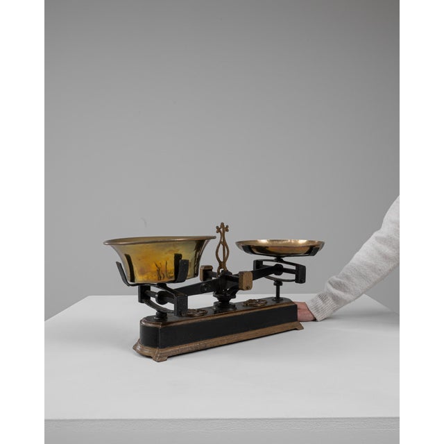 French 19th Century French Iron & Brass Scale For Sale - Image 3 of 18
