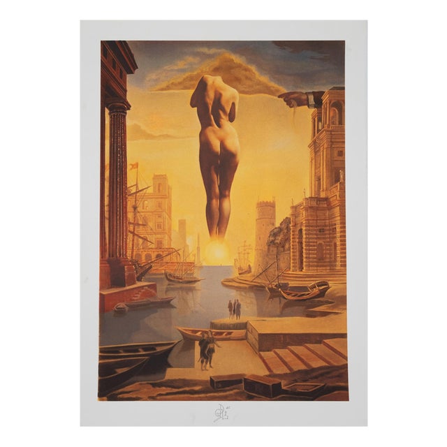 Salvador Dalí, Hand Removing a Golden Fleece, Signed Lithograph For Sale