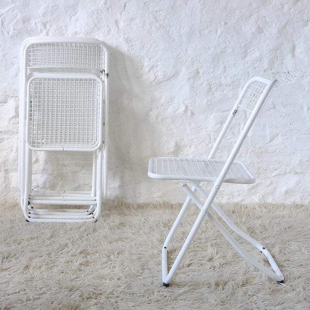 1970s Vintage Spanish Folding Chairs by Federico Giner, 1970s, Set of 5 For Sale - Image 5 of 16