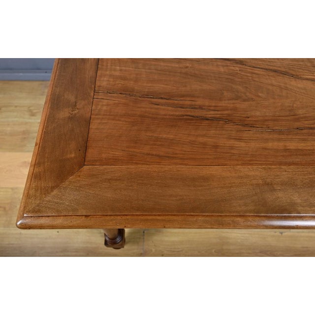 Traditional Walnut Table, 1900s For Sale - Image 5 of 12