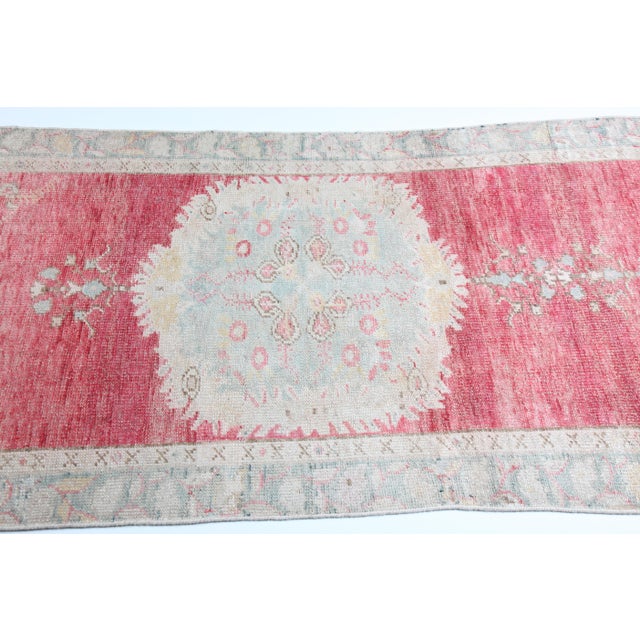 Textile 1940s Vintage Hallway Runner Rug -12' 2 X 2' 11 For Sale - Image 7 of 16