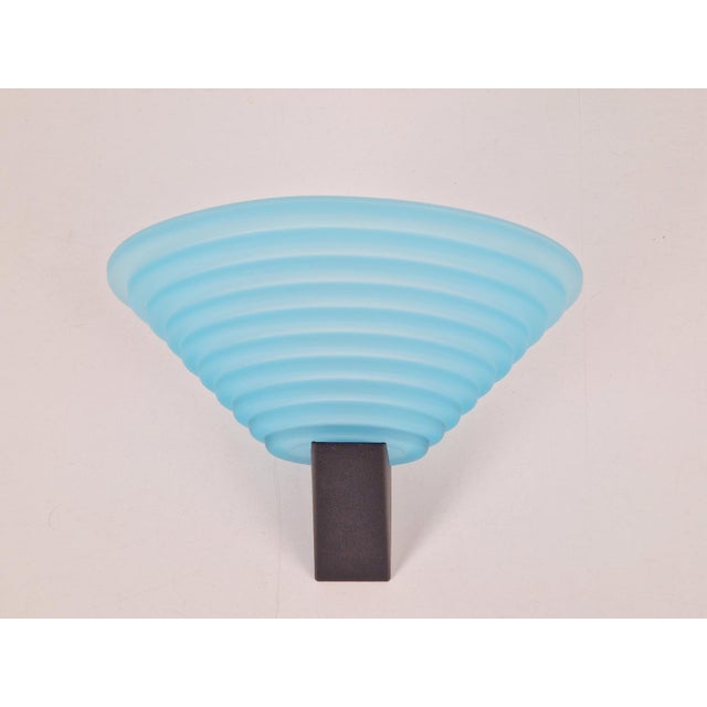 Postmodern wall lamp Mazzega murano glass Italy 1980 Design wall lamp a v mazzega murano glass Italy stylized shape...