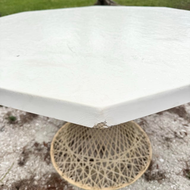 Mid Century Modern Spun Fiberglass Dining Table For Sale - Image 4 of 6