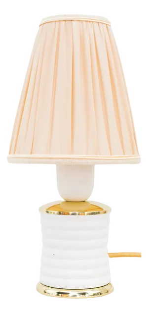 Small Table Lamp by Rupert Nikoll with Fabric Shade, 1950s