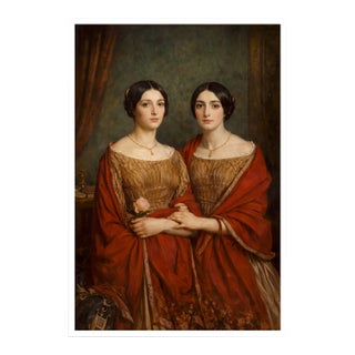 Atelier Aria Lumae the Sisters Unspoken Terracotta and Warm Amber Large Board Print For Sale