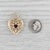 2010s 1.57ctw Garnet Citrine Ornate Openwork Heart Pendant 14k Yellow Gold For Sale - Image 5 of 5
