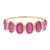 Ruby Half Eternity Band in 18 Karat Yellow Gold Size 4.5 For Sale
