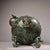 Dark Green Monumental Vintage Bronze Bird & Beast Incense Burner – Archaic Style Censer With Inscription For Sale - Image 8 of 10