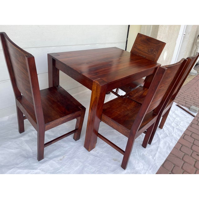 Modernist Table and Chairs in Rosewood, 1970s, Set of 6 For Sale - Image 13 of 18