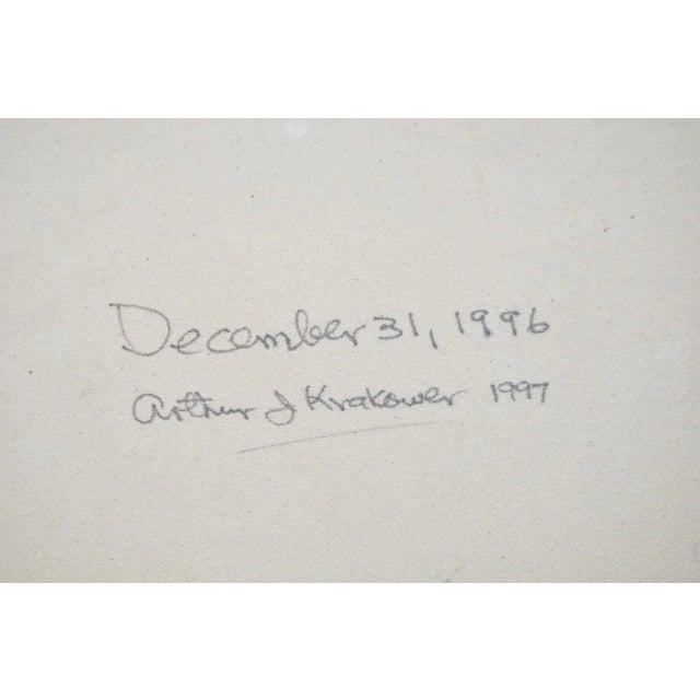Paint C.1996 Arthur J. Krakower Oil Painting For Sale - Image 7 of 7