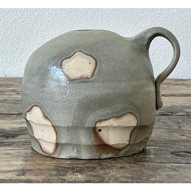 Late 20th Century Vintage Original Studio Pottery Vase For Sale - Image 5 of 12