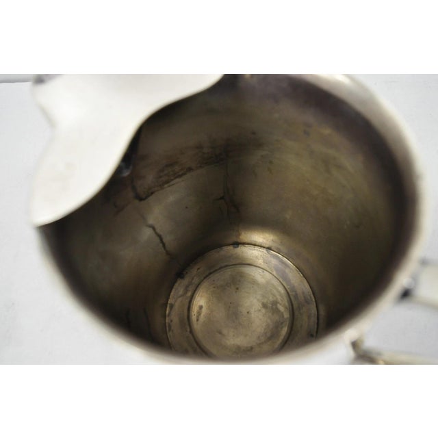 Metal Vintage Fb Rogers 7504 Bulbous Silver Plated Ice Lip Lemonade Water Pitcher For Sale - Image 7 of 11