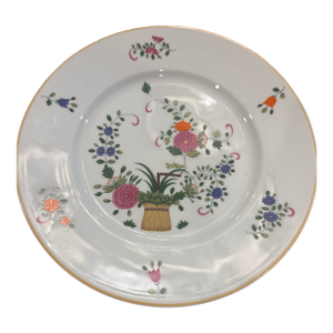 Early 18th Century Raynaud Limoges Céralène Raynaud “Panier Chinois” Dinner Plates 15 in Total