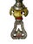 Metal 1927 Spanish Revival Semi Flush Chandelier With Original Polychrome Finish For Sale - Image 7 of 14