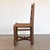 1940s French Carved Wood and Woven Chairs, Set of 4 For Sale - Image 4 of 12