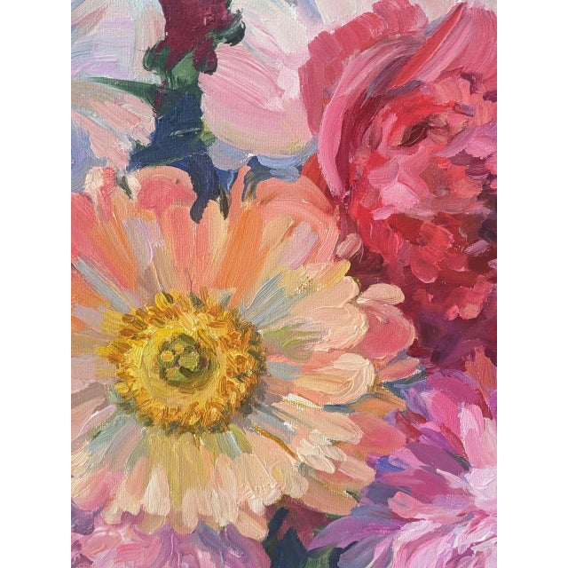 Peony Fragrance — Original Oil Painting on Canvas / 31.49×35.43 in (80×90 cm), Floral Still Life, 2025, Unframed...