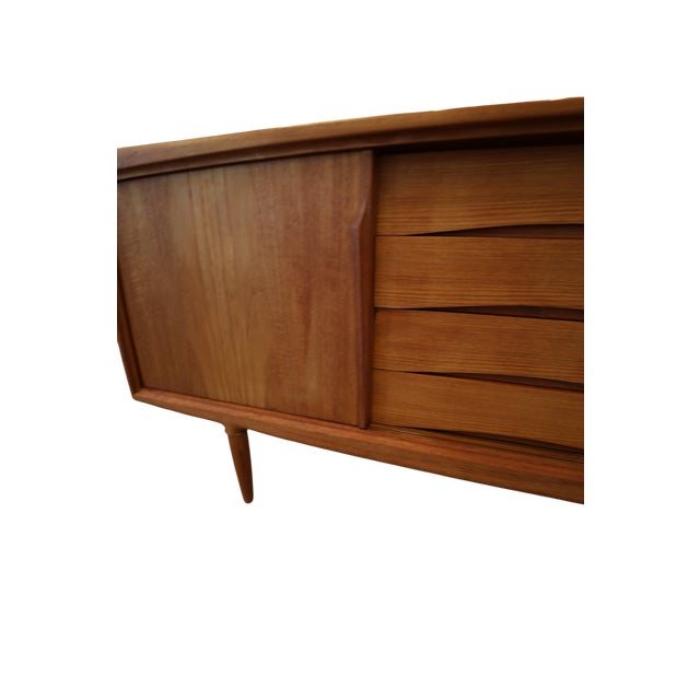 Brown Vintage Sideboard in Teak by Axel Christensen for Omann Jun, 1960s For Sale - Image 8 of 18