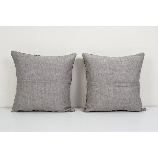 Turkish Kilim Pillow Cover - A Pair For Sale - Image 4 of 4