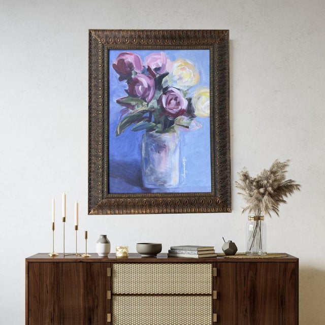 “Love in Bloom” - Floral Print - This original painting by a California artist has been transformed into a premium print...