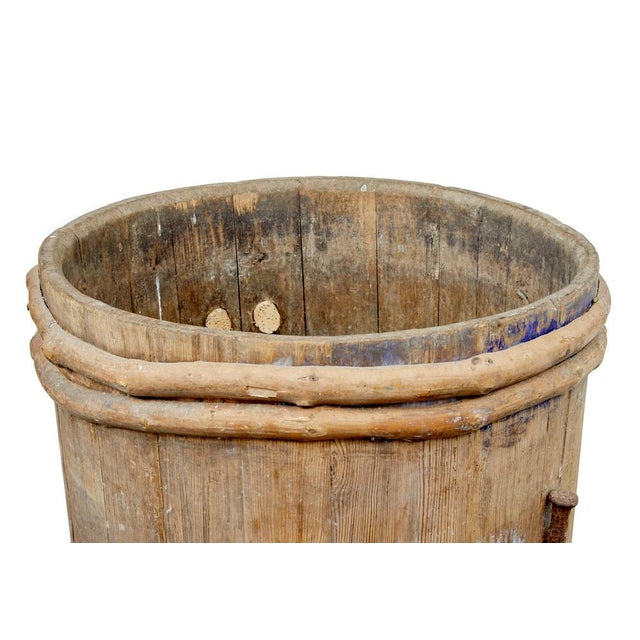 Tan Swedish Rustic Pine Barrel, 1850s For Sale - Image 8 of 10