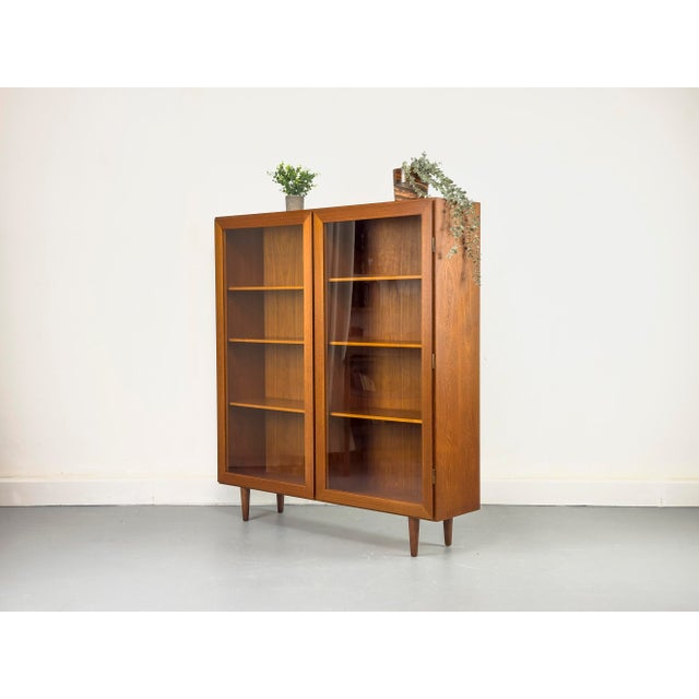 Teak Cabinet with Glass Doors from Omann Jun, 1960s For Sale - Image 14 of 18