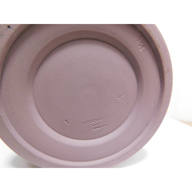 Wedgwood Lilac Jasperware Vase With Flower Frog Insert For Sale - Image 12 of 12