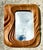 Vintage Hand Carved Wave Mirror For Sale - Image 11 of 12