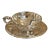 Art Nouveau Solid Silver Cup & Saucer Set For Sale