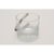 Transparent Personal 5" Ice Bucket and Tongs 1970s Italian Crystal and Chrome For Sale - Image 8 of 13