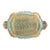Vintage Italian Florentine Turquoise Tray For Sale