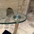 1980s Modern Accent Table Fcantilever Clear Tempered Glass Top For Sale - Image 5 of 10