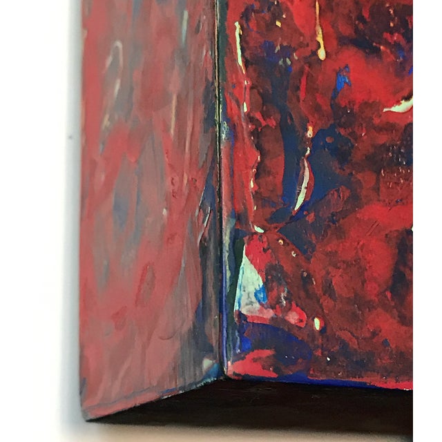 2003 "Sketches Series #23" Babette Herschberger Acrylic Painting on Wood Block For Sale In Seattle - Image 6 of 8