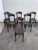 Group of 6 bistro/dining chairs in beech wood, Jacob & Josef Kohn, late 19th, early 20th century. Seats and backrests with...