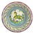 Spanish Triana Lebrillo Ceramic Plate with Painted Horse For Sale