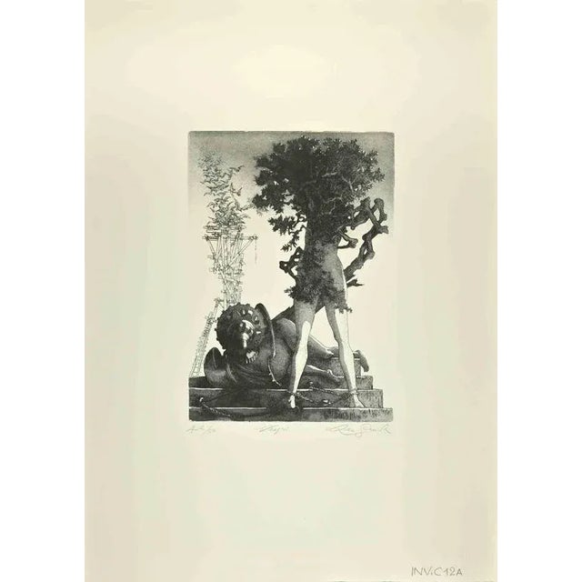 Vespri is an artwork realized in 1970s by the italian Contemporary artist Leo Guida (1992 - 2017). Etching on paper. Hand-...