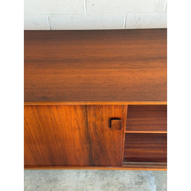 Dr Viby J Rosewood Sideboard Credenza With Dual Sliding Doors Danish Mid-Century Modern 1960s For Sale - Image 10 of 13