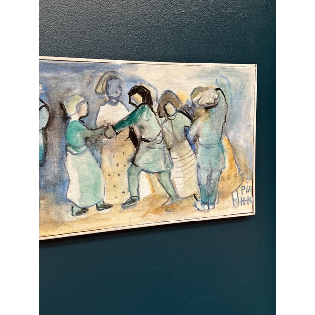 Pia H. Campbell, Dans Dans, 1986, Oil on Canvas, Framed For Sale - Image 13 of 16