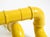 Pop Art Yellow Table Lamp with Plastic Tubing by Wavin, 1970s For Sale - Image 13 of 18