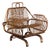 Wicker Armchair with Adjustable Headrest, 1960s For Sale