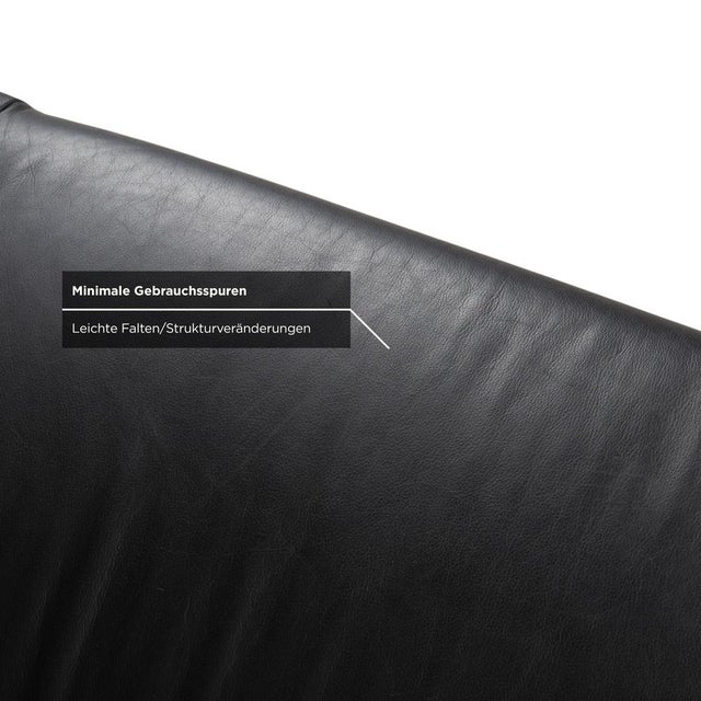 Black Echnaton 2-Seater Sofa in Black Leather from Leolux For Sale - Image 8 of 14