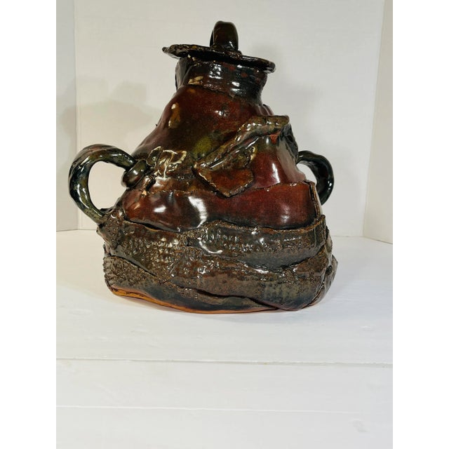 1970s Brutalist Giant Handcrafted Teapot For Sale - Image 4 of 8