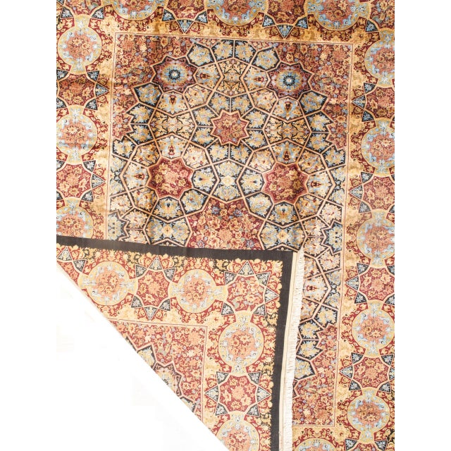 Traditional Pasargad DC Exquisite Design Paris Palace Fine Power Loom v. Silk Rug For Sale - Image 3 of 3