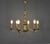 Antique French Six Light Bronze Chandelier Louis XVI Style This elegant six light bronze chandelier is suspended by...