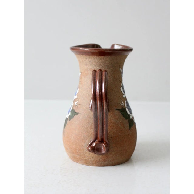 Contemporary Vintage Studio Pottery Pitcher For Sale - Image 3 of 12
