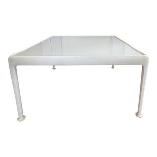 1966 Mid-Century Modern White Coffee Table, Attributed For Sale
