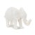 Off-white Wild Tusker Resin Sculpture For Sale - Image 8 of 8
